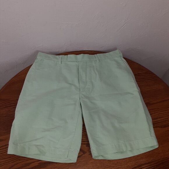 Polo Ralph Lauren Mens Chino Shorts Straight Fit 100% Cotton Lime Green Size 35 - Picture 1 of 11